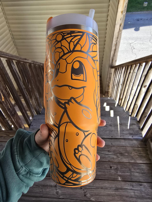 Poke' Engraved Personalized Tumbler.