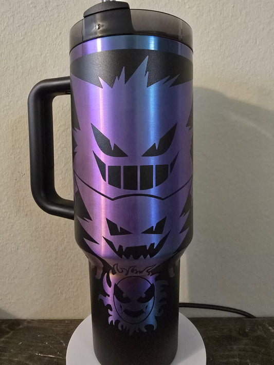 Gengar-Engraved Tumbler (Stanley/Simple Modern)