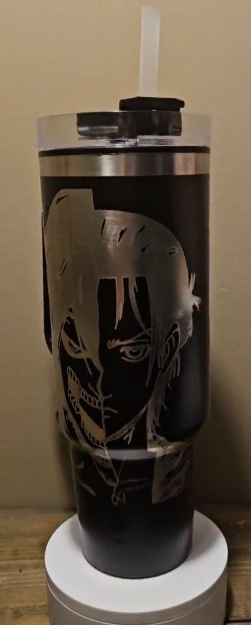 40oz Attack on Titan Engraved Tumbler